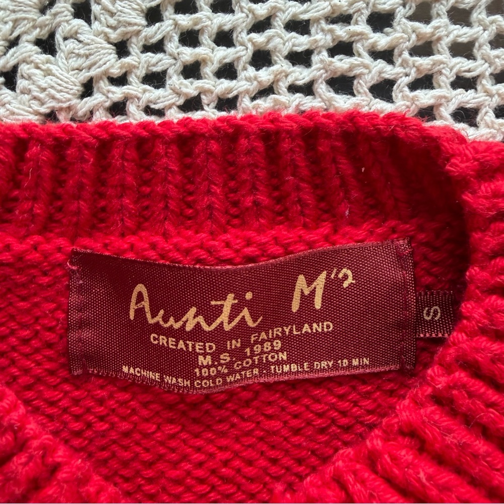 Vintage Toddler Cardigan Sweater Zoo Animal Circus Train Red Size 2 Cotton - Picture 2 of 14